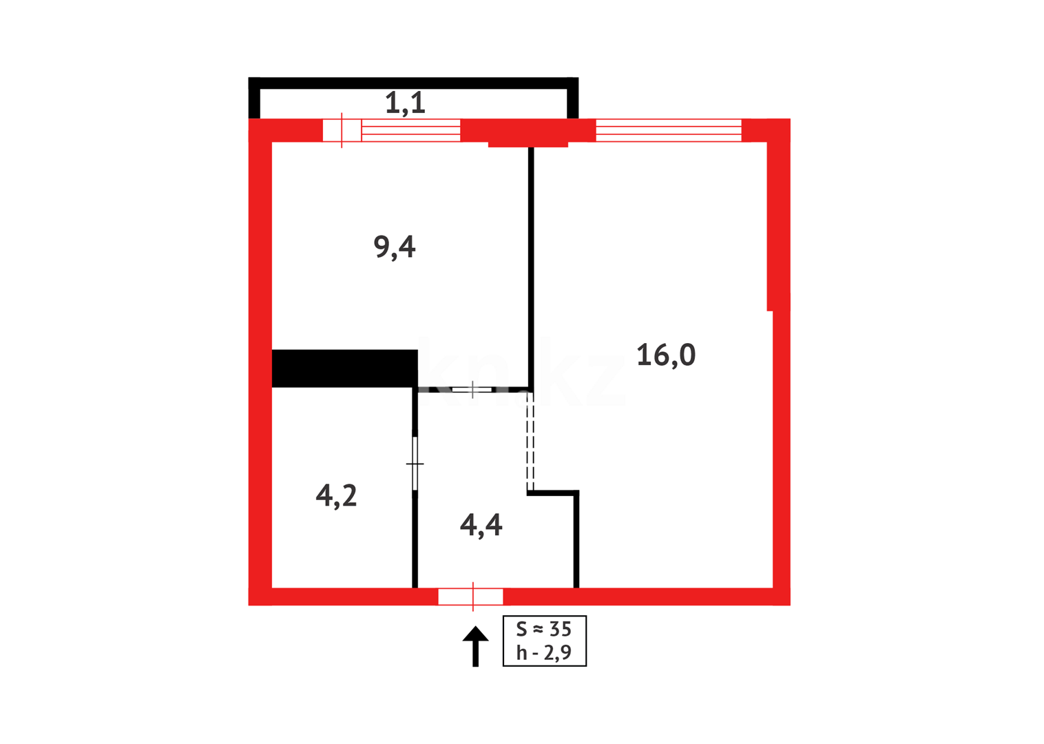 Продажа 1-комнатной квартиры, 35 м² - Продажа квартир в новостройках Астаны с фото - страница 47 фото 9 из 9