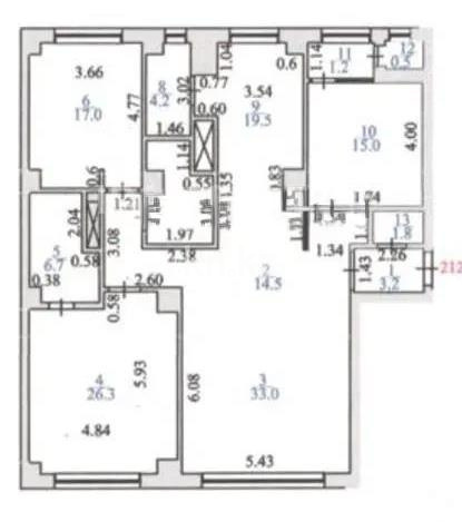 Продажа 4-комнатной квартиры, 148 м² - Продажа квартир в р-не Сарайшык Астаны фото 2 из 2