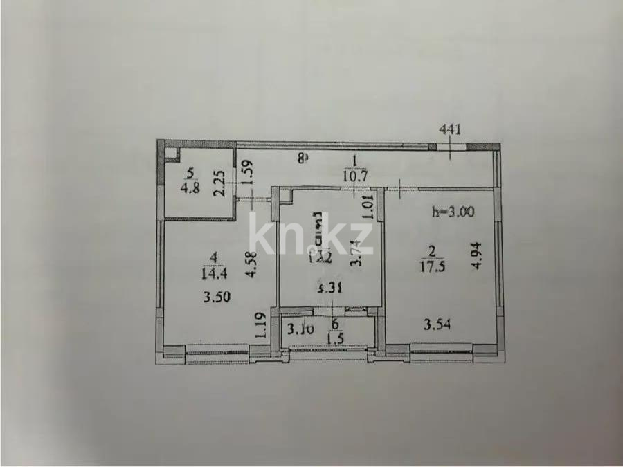 Продажа 2-комнатной квартиры, 61 м² в Астане
