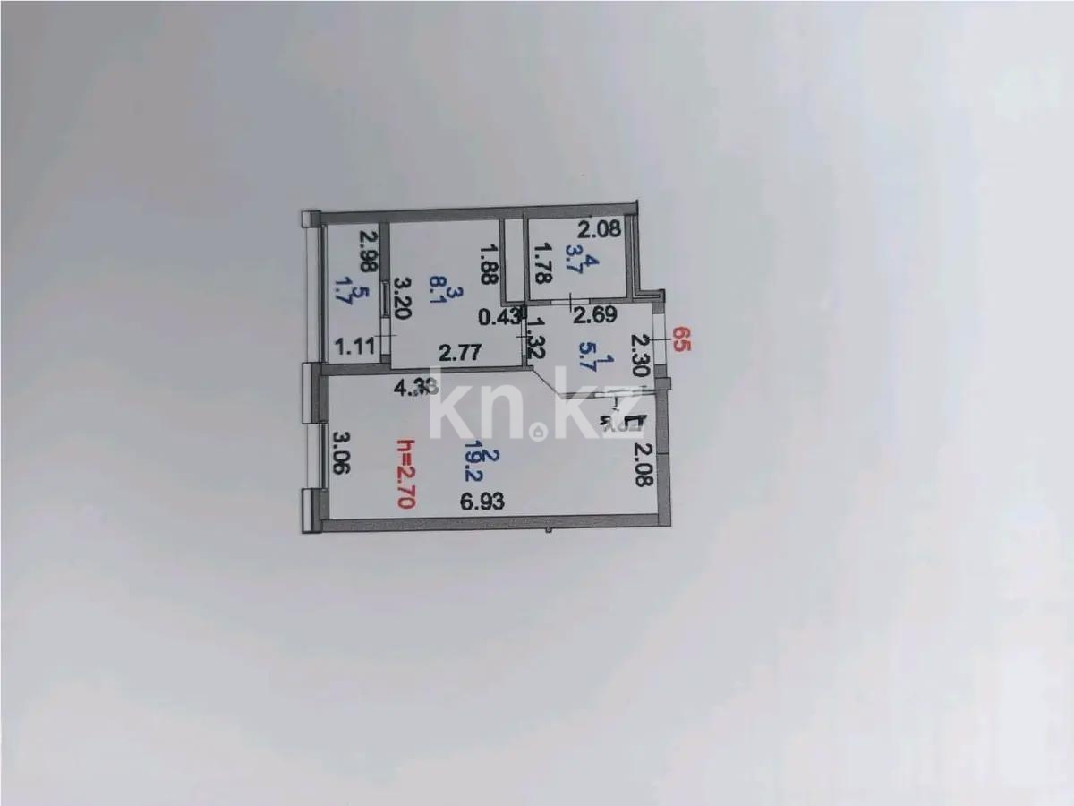 Продажа 1-комнатной квартиры, 38.4 м², ул. Косшыгулулы, дом  15 - Продажа квартир в Астане фото 1 из 1