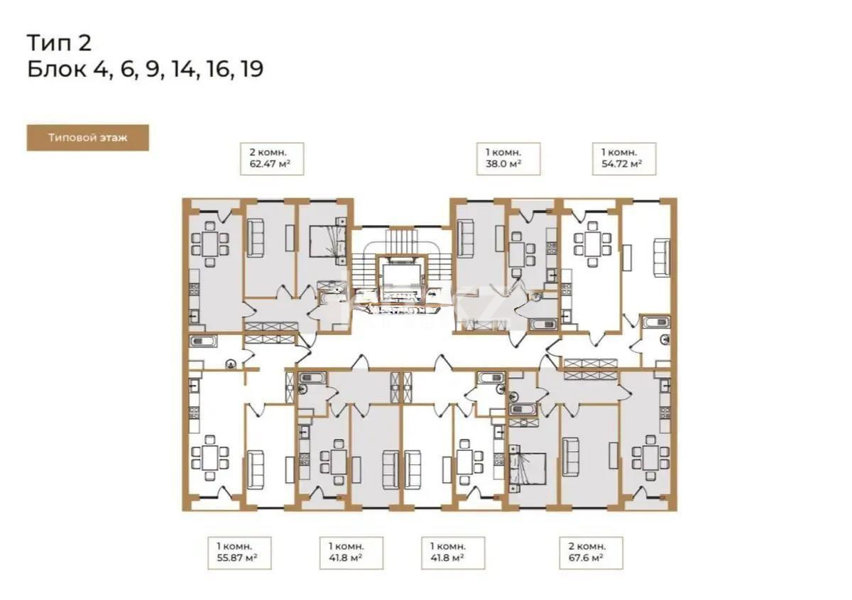 Продажа 1-комнатной квартиры, 38 м², ул. Байге, дом  12а/1 в Алматы - фото 2