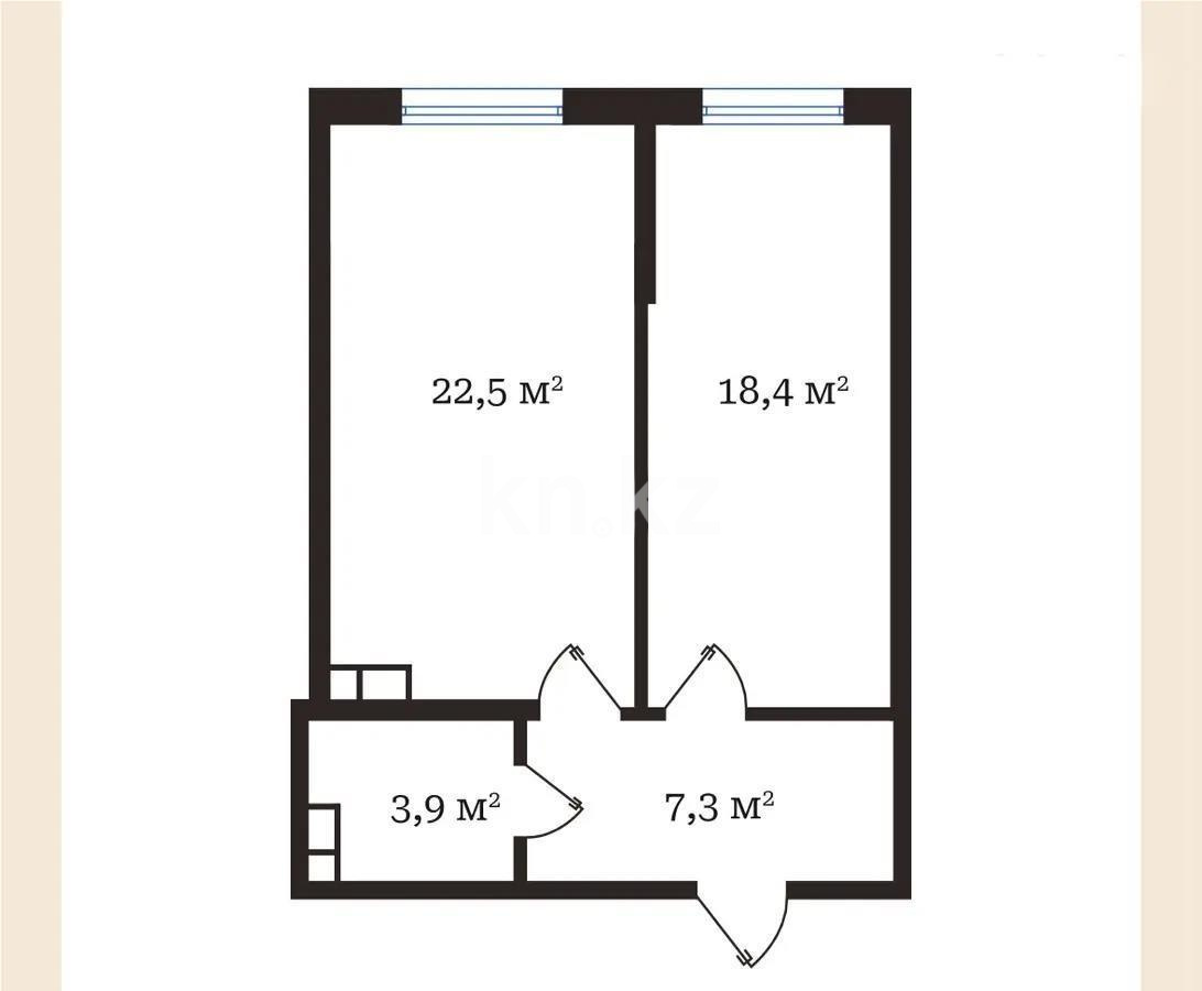 Продажа 2-комнатной квартиры, 58.5 м², пр. Рыскулова, дом  103/7 стр - Продажа  двухкомнатных, трехкомнатных квартир в Алматы фото 1 из 1