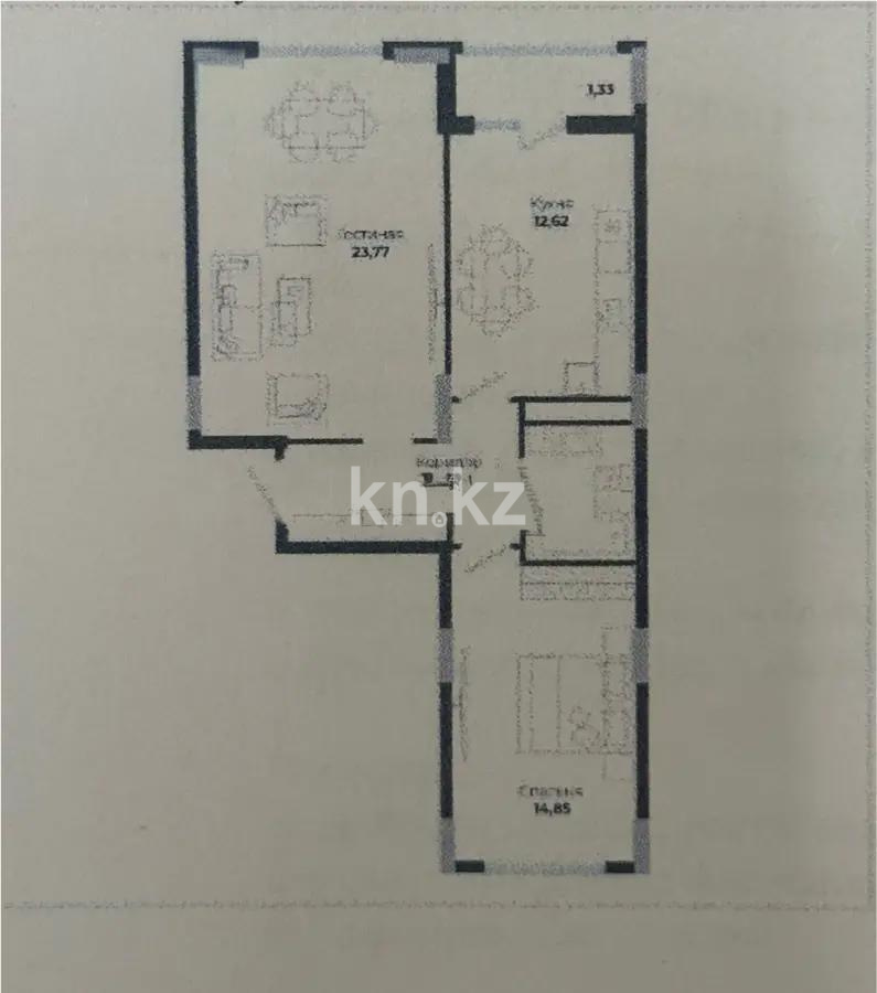 Продажа 2-комнатной квартиры, 64 м², ул. Сыганак, дом  28 в Астане - фото 5