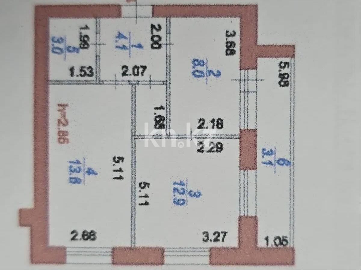 Продажа 2-комнатной квартиры, 45 м² в Астане - фото 5