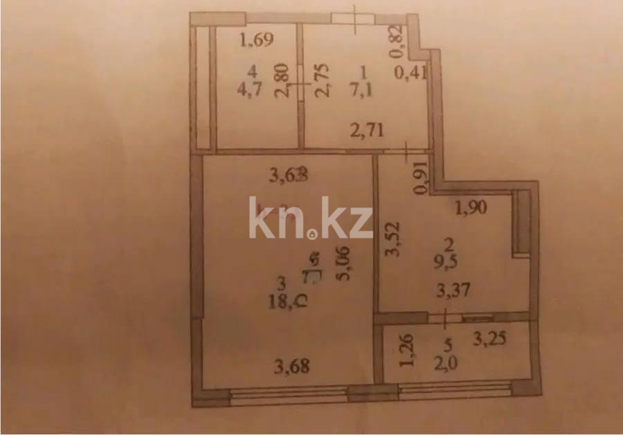 Продажа 1-комнатной квартиры, 41.7 м² - Продажа однокомнатных квартир от собственников в Астане - страница 4 фото 1 из 1