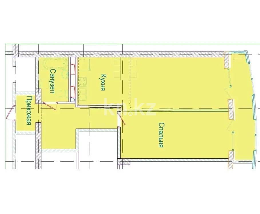 Продажа 2-комнатной квартиры, 80.7 м² - Продажа  двухкомнатных квартир в новостройках Алматы с фото фото 2 из 2