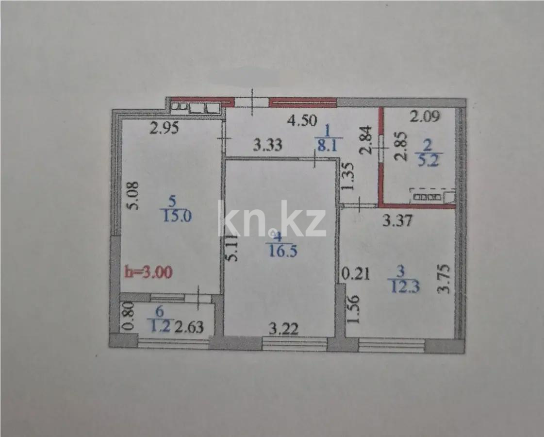 Продажа 2-комнатной квартиры, 58.3 м², пр. Кабанбай батыра, дом  49а в Астане - фото 6