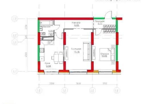 Продажа 2-комнатной квартиры, 65.5 м² в Алматы