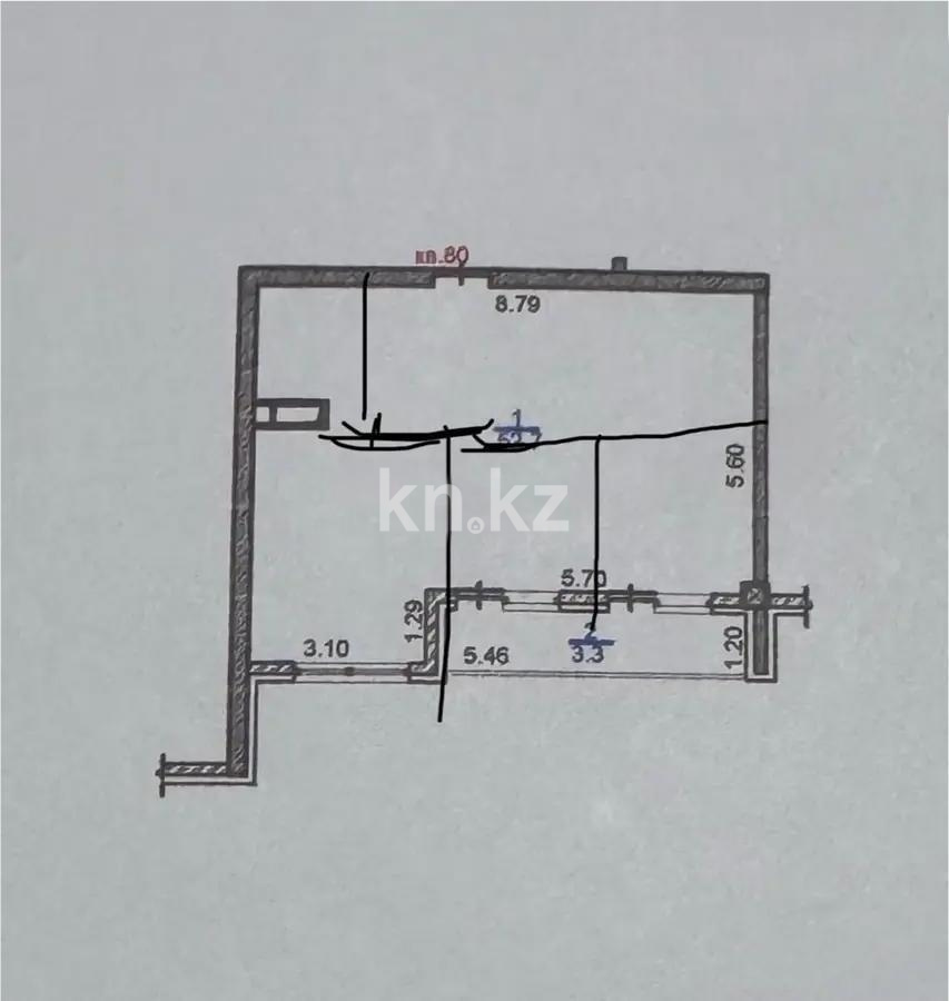 Продажа 3-комнатной квартиры, 52.7 м², ул. Жунисова, дом  8/3 - Продажа  двухкомнатных, трехкомнатных квартир в Алматы без посредников с фото фото 1 из 1