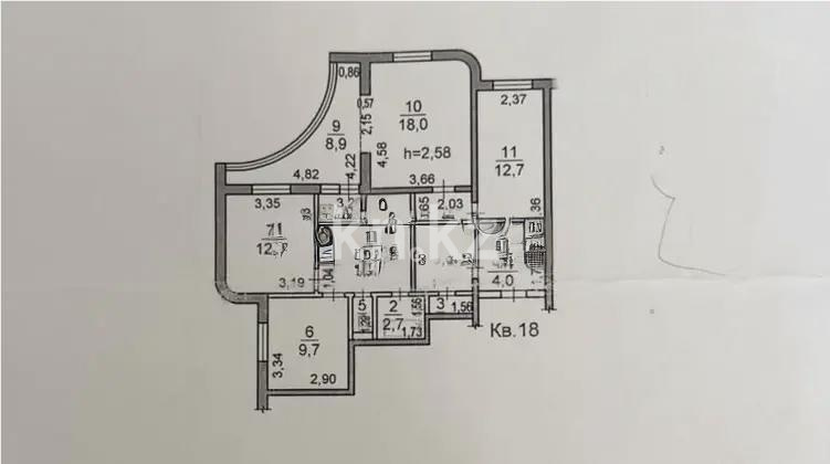 Продажа 4-комнатной квартиры, 86.8 м² - Продажа четырехкомнатных квартир от собственников в Алматы - страница 3 фото 6 из 6