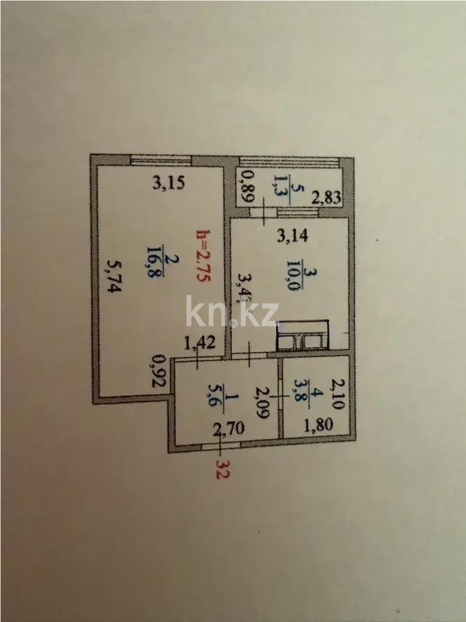 Продажа 1-комнатной квартиры, 38 м² в Астане - фото 5