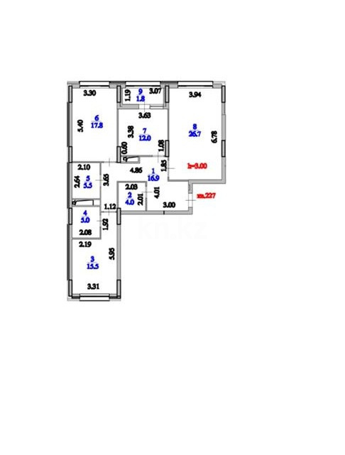Продажа 3-комнатной квартиры, 105.2 м², ул. Мухамедханова - Продажа квартир в Астане фото 13 из 21