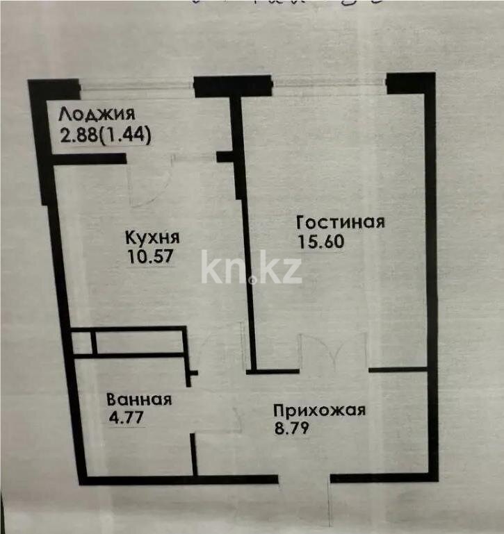 Продажа 1-комнатной квартиры, 40.6 м² в Алматы - фото 3