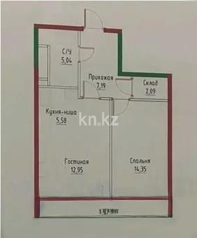 Продажа 2-комнатной квартиры, 50 м², ул. Райымбек батыра, дом  163 - Продажа квартир в новостройках Алматы фото 1 из 1