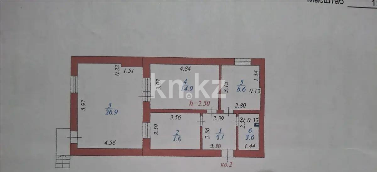 Продажа 3-комнатной квартиры, 69 м², ул. Чехова, дом  68а - Продажа квартир в Балхаше фото 5 из 5