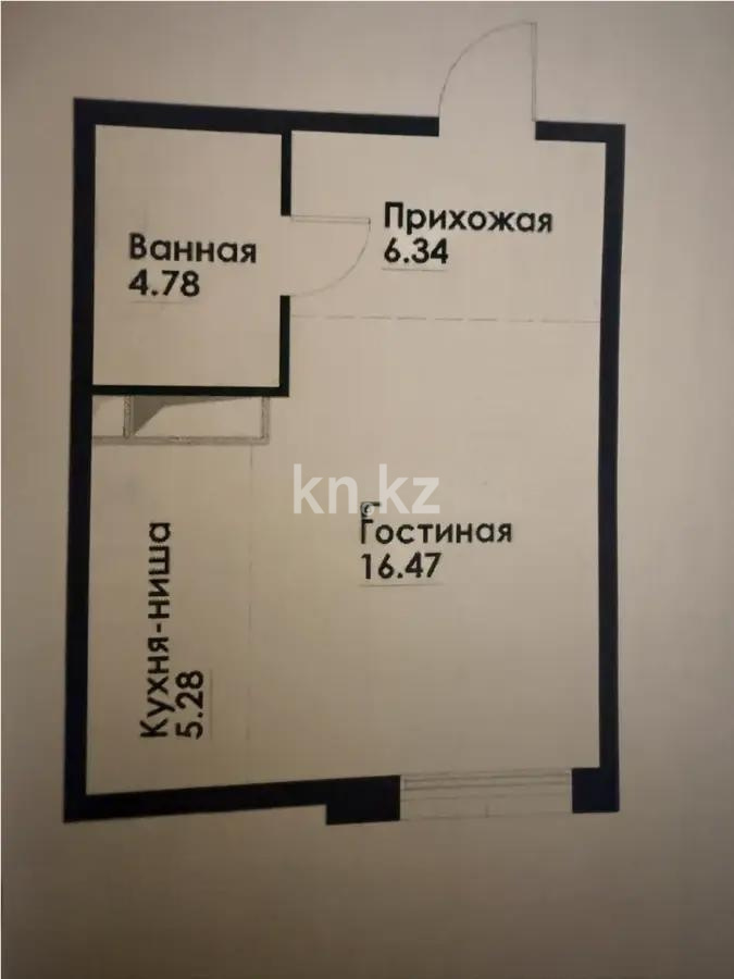 Продажа 1-комнатной квартиры, 33 м², ул. Фадеева, дом  38г - Продажа  однокомнатных квартир в Алматы без посредников с фото фото 1 из 1