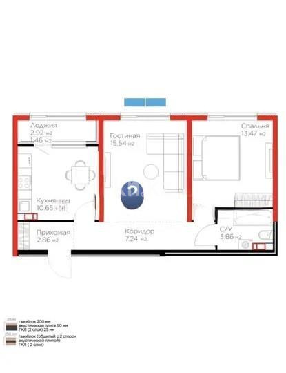 Продажа 2-комнатной квартиры, 55.08 м² - Продажа квартир от собственников в Алматы - страница 22 фото 1 из 1