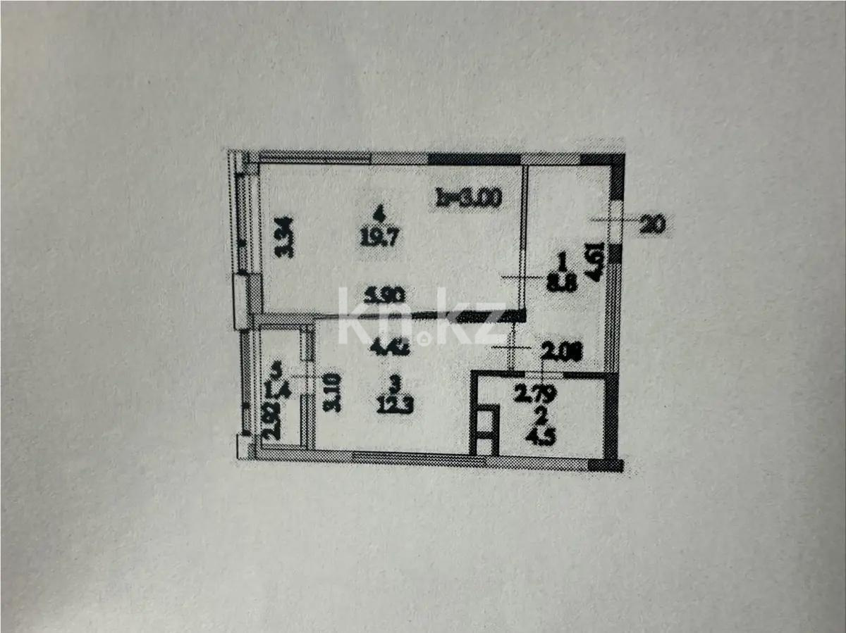 Продажа 1-комнатной квартиры, 46.7 м², ул. Сыганак, дом  4 стр - Продажа  однокомнатных квартир в Астане без посредников с фото фото 3 из 3