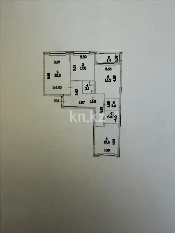 Продажа 3-комнатной квартиры, 90 м² в Астане