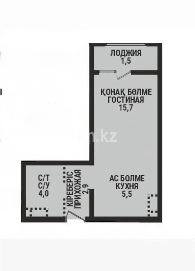 Продажа 1-комнатной квартиры, 29.6 м² в Алматы