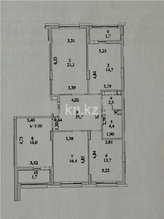 Продажа 4-комнатной квартиры, 107 м² - Продажа четырехкомнатных квартир в Астане - страница 2 фото 1 из 1