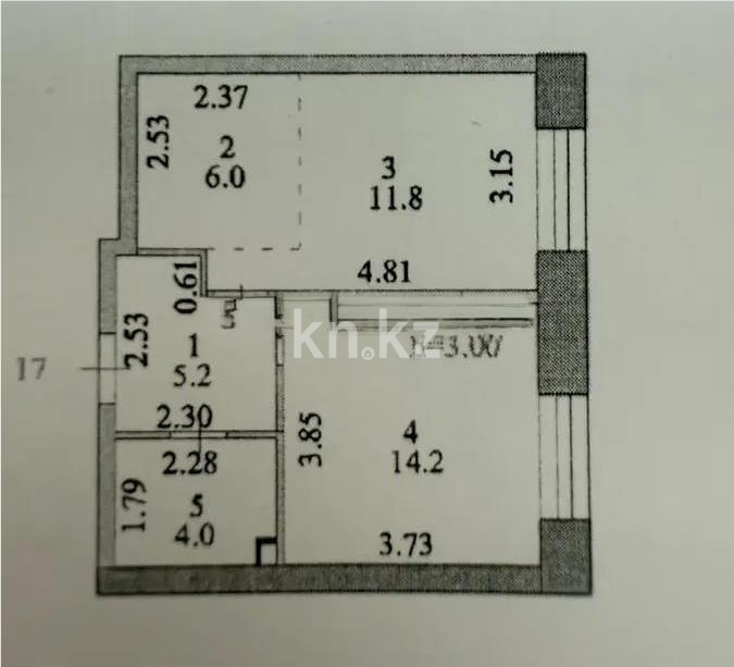 Продажа 2-комнатной квартиры, 41 м², ул. Бухар жырау, дом  31 - Продажа квартир в Астане без посредников фото 6 из 6