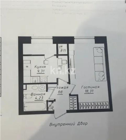 Продажа 1-комнатной квартиры, 38.6 м² - Недвижимость в Казахстане - страница 27 фото 1 из 1