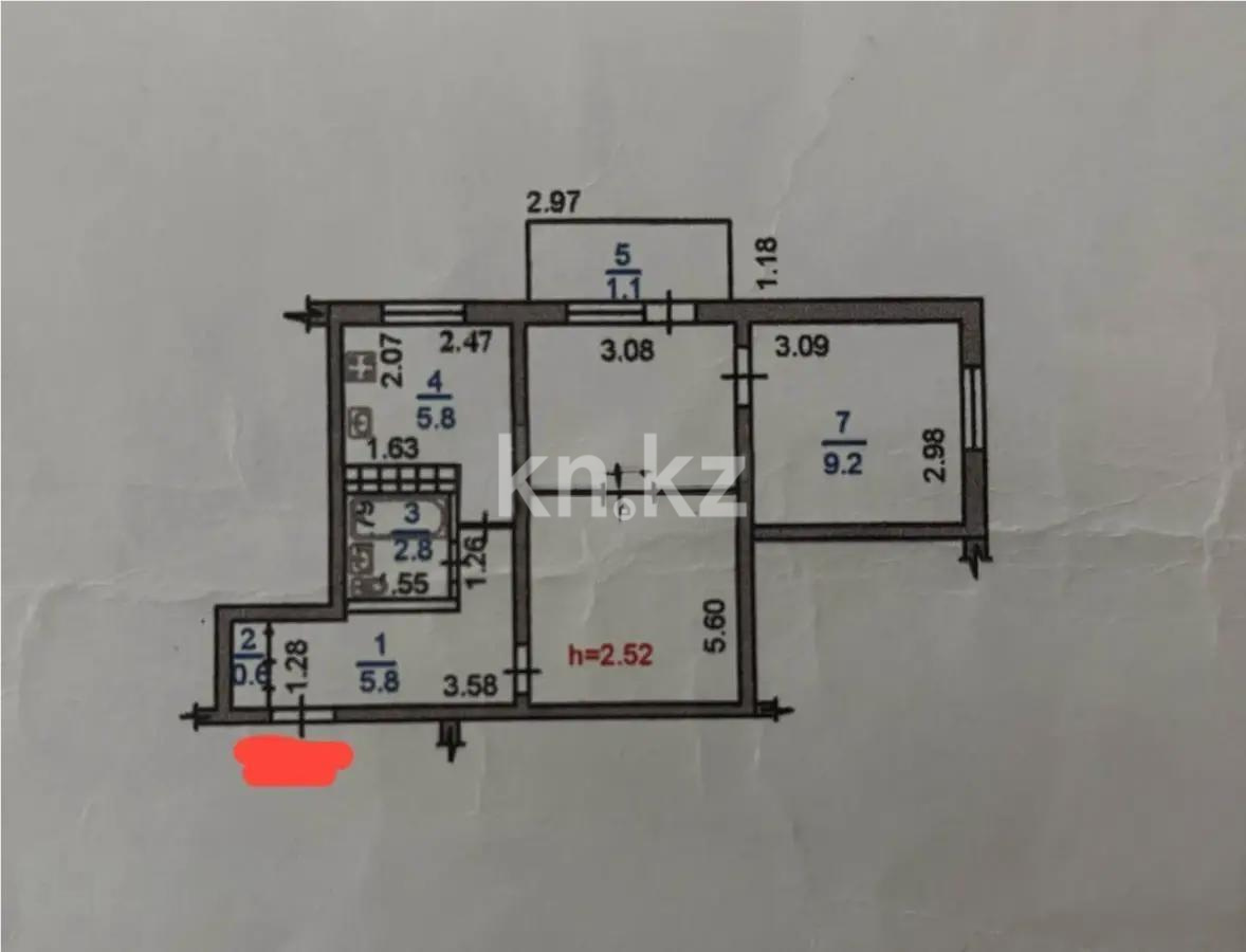 Продажа 2-комнатной квартиры, 43 м² в Алматы - фото 5