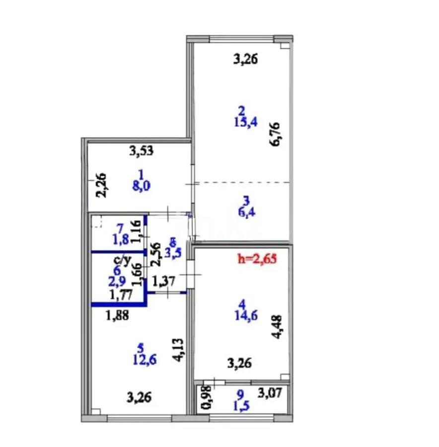 Продажа 3-комнатной квартиры, 67 м² - Продажа квартир в р-не Есиль Астаны - страница 3 фото 5 из 5