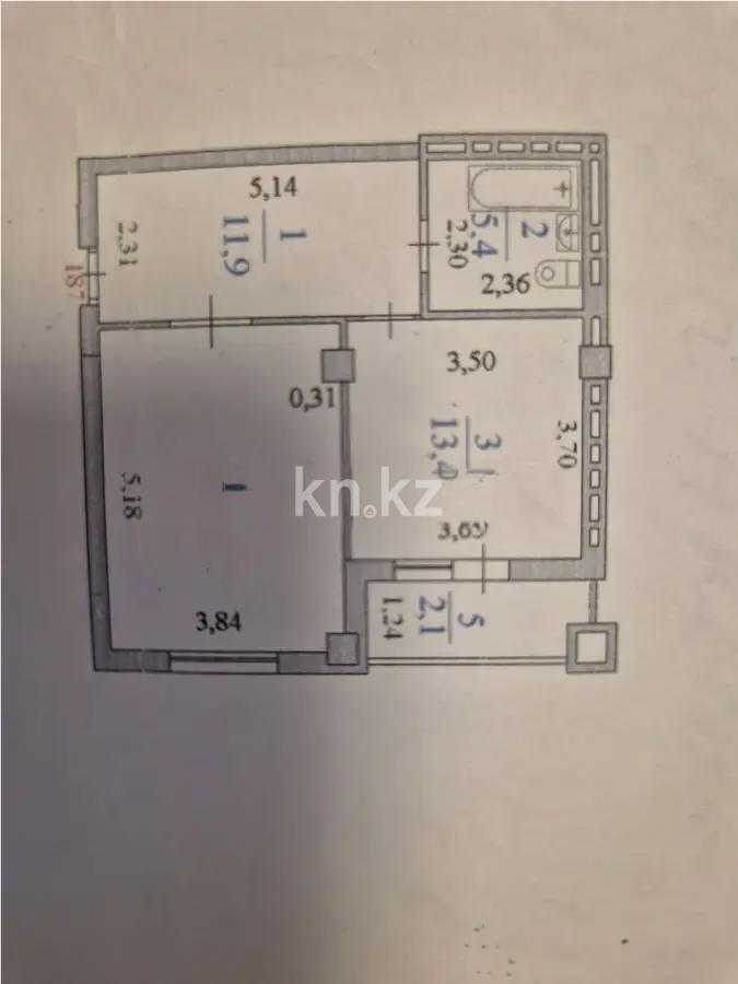Продажа 1-комнатной квартиры, 52.4 м² - Продажа квартир в новостройках Астаны фото 1 из 1