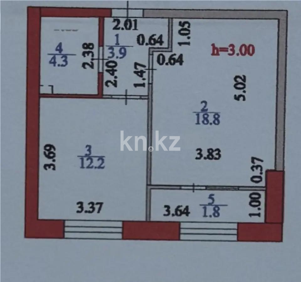 Продажа 2-комнатной квартиры, 41 м², пр. Аль-Фараби, дом  7/2 - Продажа квартир в Астане без посредников фото 7 из 7