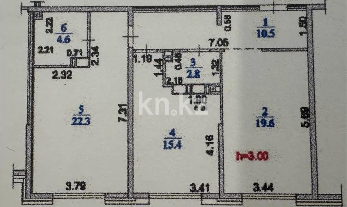 Продажа 2-комнатной квартиры, 75.2 м² - Продажа  двухкомнатных квартир в новостройках Алматы с фото - страница 3 фото 6 из 6