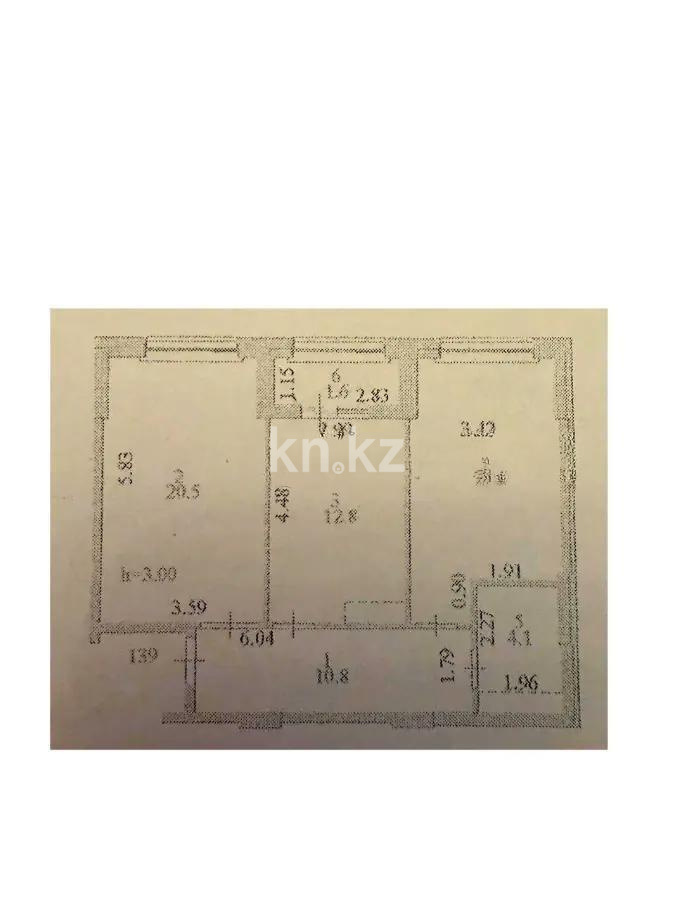 Продажа 3-комнатной квартиры, 67.1 м², ул. Калдаякова, дом  23 - Продажа квартир в Астане фото 1 из 1