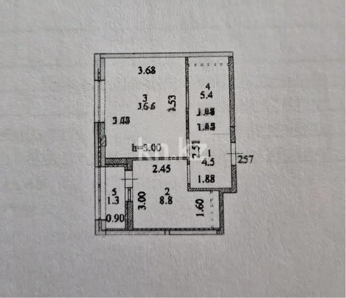 Продажа 1-комнатной квартиры, 36.6 м² - Продажа квартир в блочном доме в Казахстане - страница 2 фото 1 из 1
