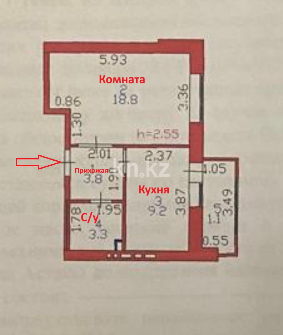 Продажа 1-комнатной квартиры, 37 м² - Продажа квартир в Астане - страница 46 фото 2 из 15