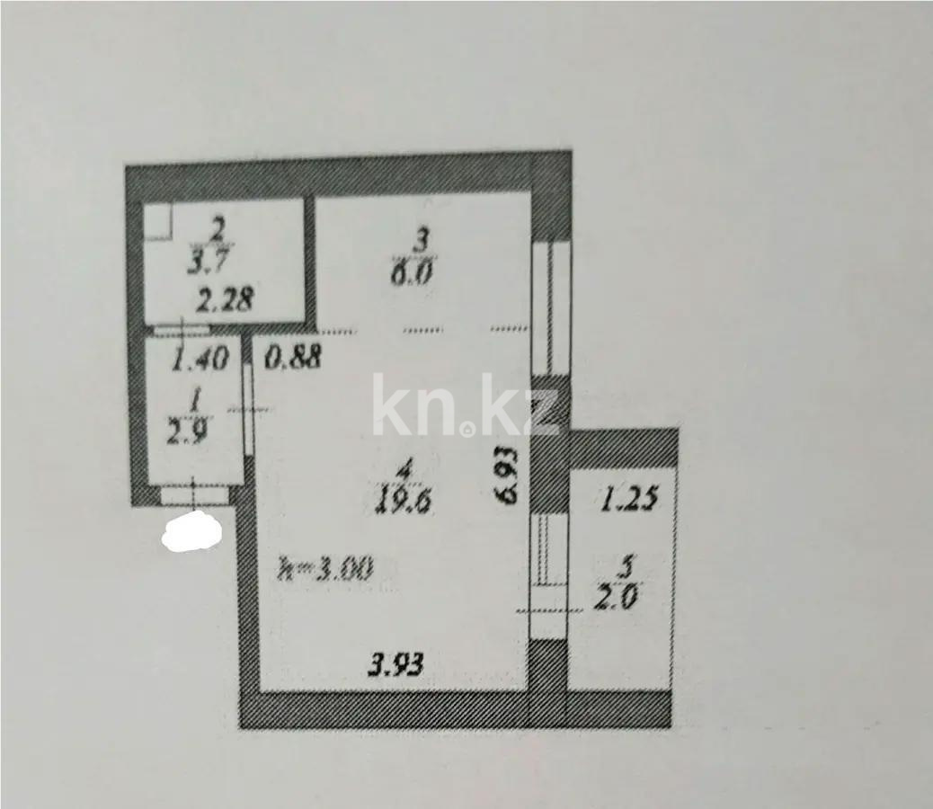Продажа 1-комнатной квартиры, 34.2 м² в Астане