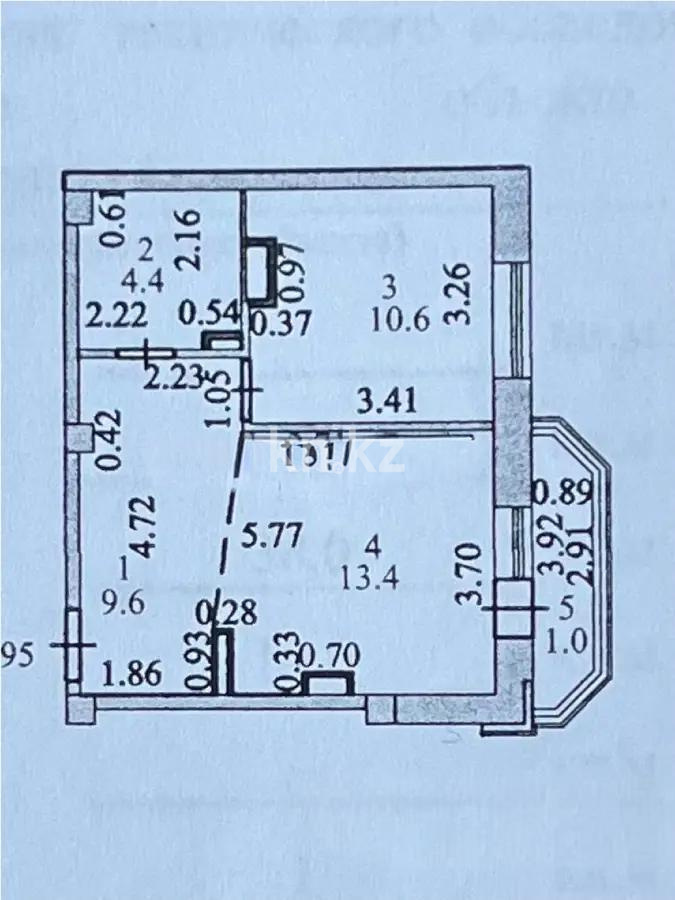 Продажа 2-комнатной квартиры, 40 м², ул. Бокейхана, дом  10 - Продажа  двухкомнатных квартир в новостройках Астаны без посредников фото 1 из 1