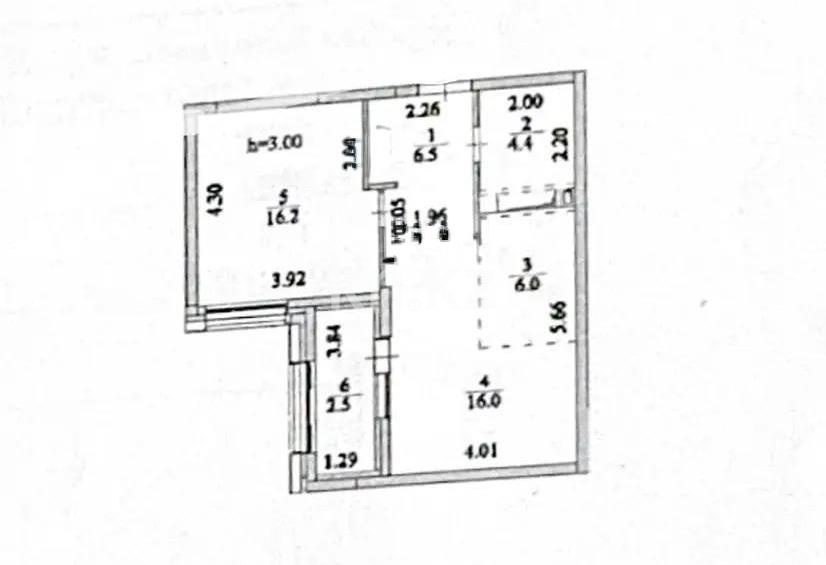Продажа 1-комнатной квартиры, 51.6 м² в Астане