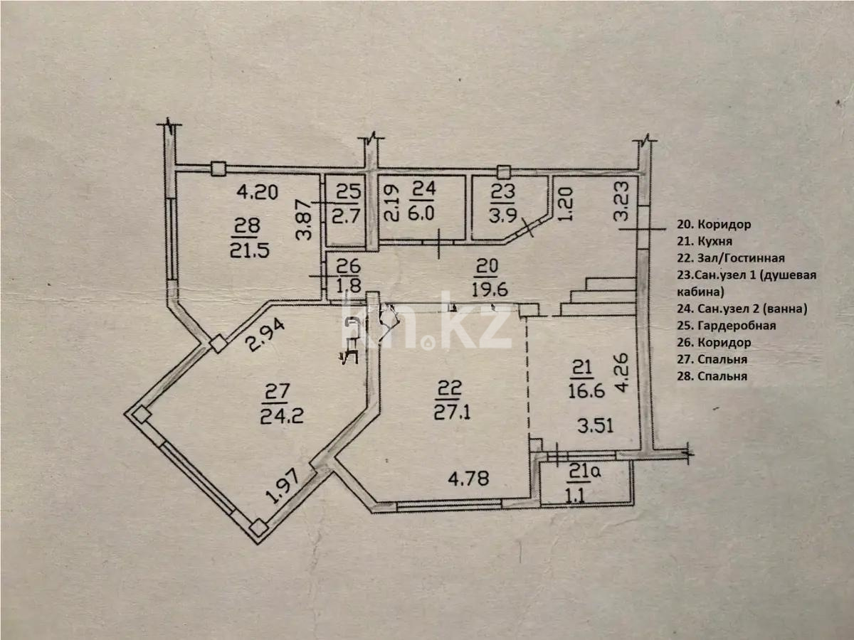 Продажа 3-комнатной квартиры, 124.5 м² в Алматы - фото 8