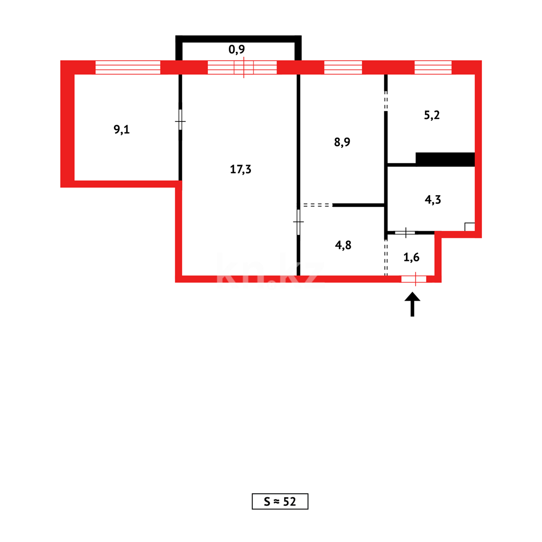 Продажа 3-комнатной квартиры, 52 м² - Продажа действующего бизнеса в Усть-Каменогорске фото 14 из 14