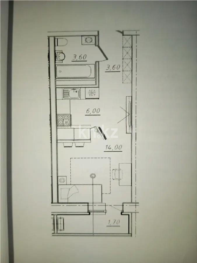 Продажа 1-комнатной квартиры, 31 м², пр. Аль-Фараби, дом  76 в Астане - фото 4