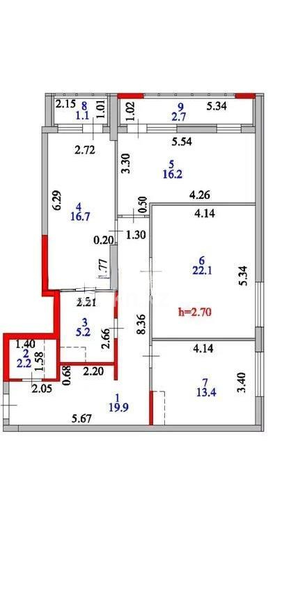 Продажа 3-комнатной квартиры, 99.5 м² - Продажа трехкомнатных квартир от собственников в Астане - страница 2 фото 6 из 6