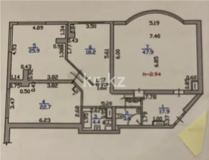 Продажа 4-комнатной квартиры, 140.6 м², ул. Сатпаева, дом  30а - Продажа квартир в Алматы фото 5 из 5