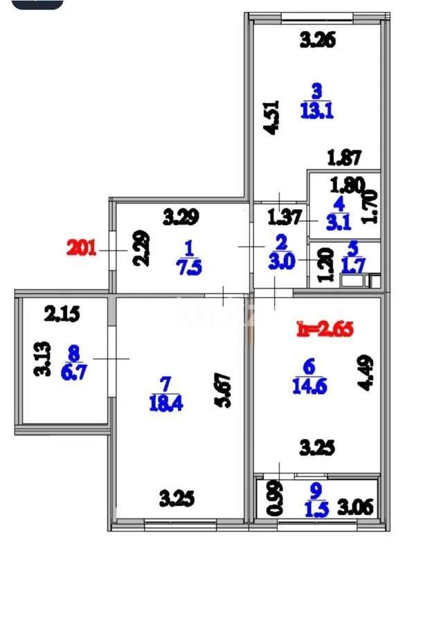 Продажа 3-комнатной квартиры, 69 м², ул. Е-509, дом  11 - Продажа квартир в новостройках Астаны без посредников с фото фото 1 из 1