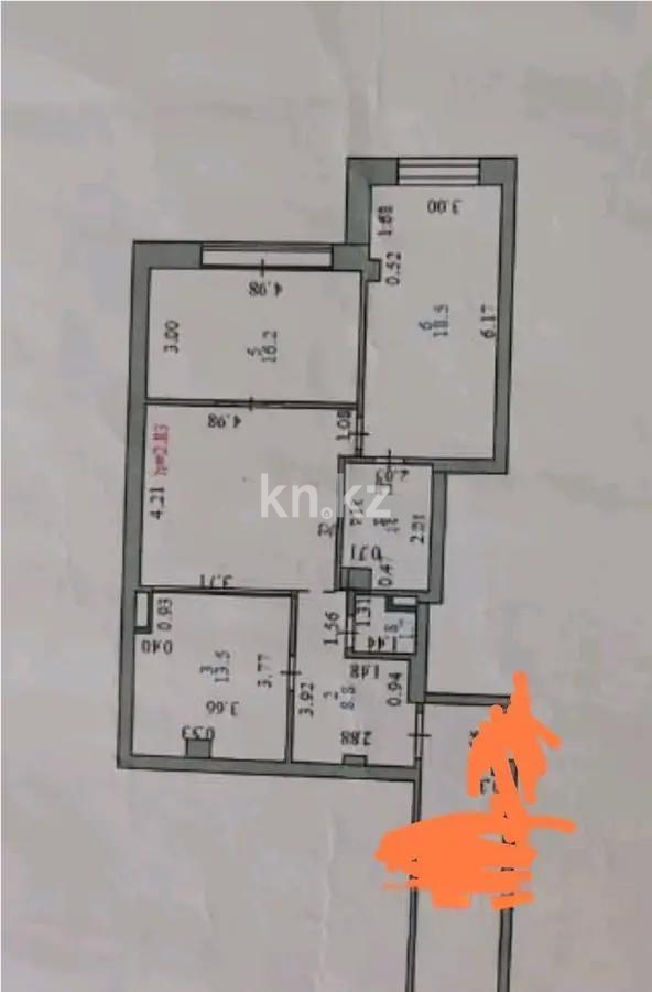 Продажа 3-комнатной квартиры, 90 м², ул. Керей, Жанибек хандар, дом  28 - Продажа квартир в новостройках Астаны с фото фото 7 из 7