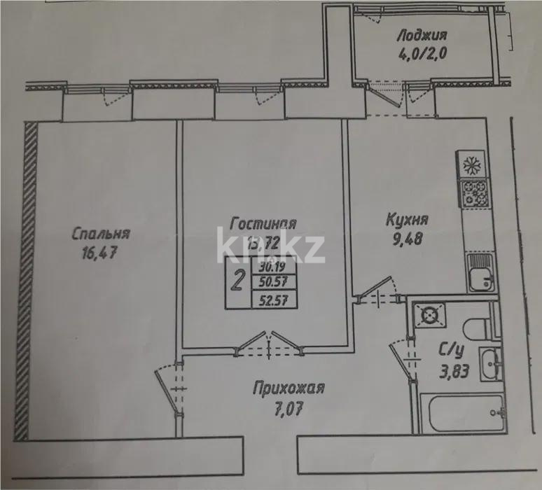 Продажа 2-комнатной квартиры, 54 м², ул. Айтматова, дом  45 стр - Продажа квартир в новостройках Астаны без посредников фото 1 из 1