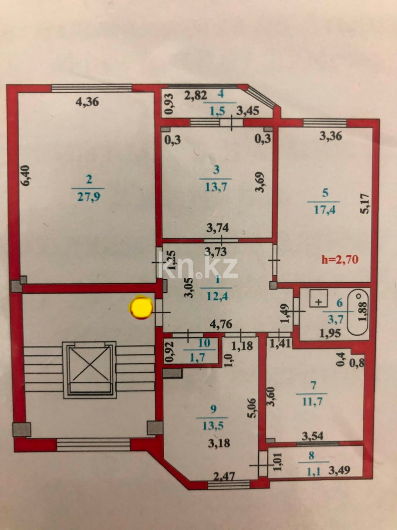 Продажа 4-комнатной квартиры, 104.6 м² - Продажа четырехкомнатных квартир в Атырау фото 25 из 25