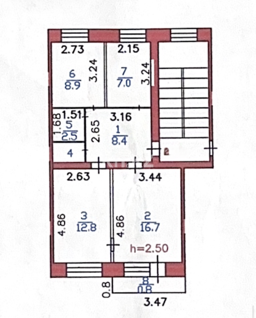 Продажа 3-комнатной квартиры, 58.4 м² - Продажа квартир в Караганде - страница 2 фото 26 из 30
