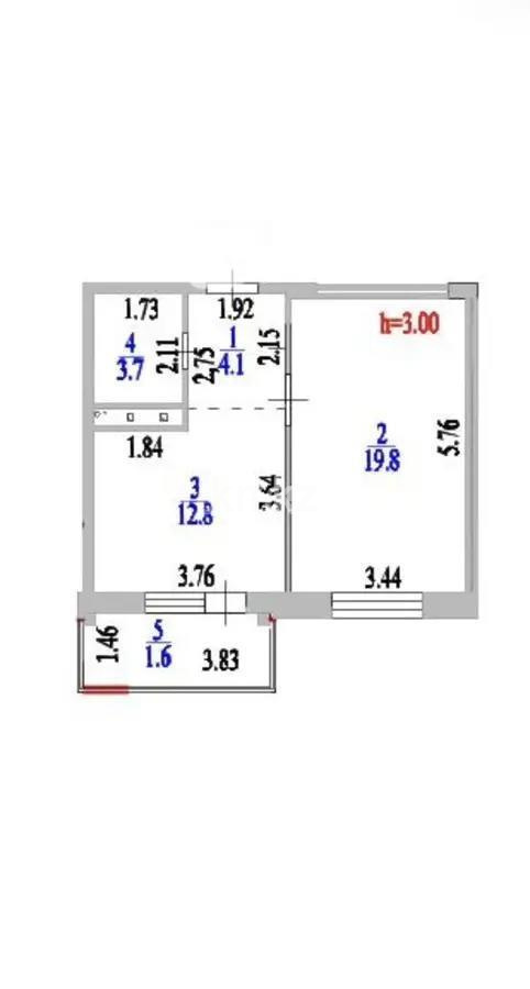 Продажа 1-комнатной квартиры, 42 м², ул. Анет баба, дом  9 в Астане - фото 4