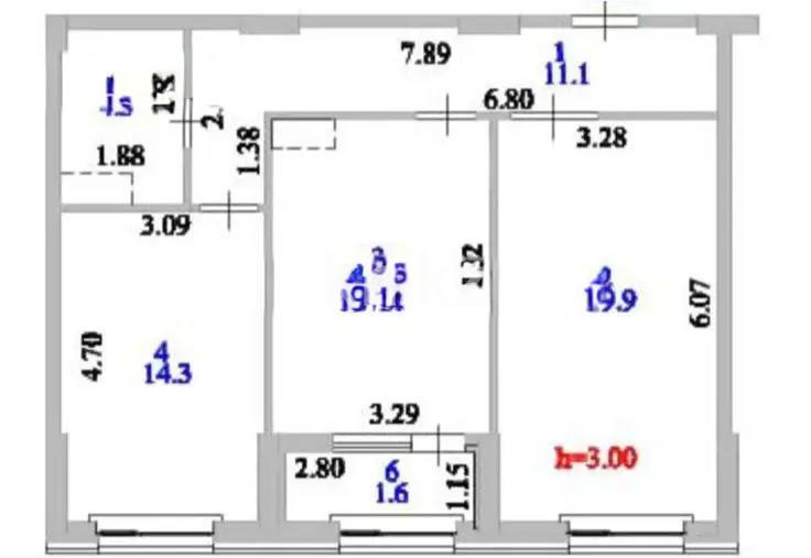 Продажа 2-комнатной квартиры, 66.2 м², ул. Култегин, дом  4а в Астане - фото 3